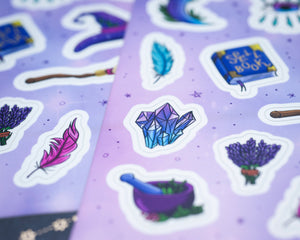 Magic Witchy sticker sheet