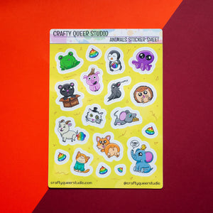 Animals sticker sheet