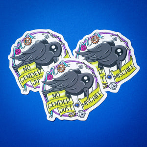 No Gender, Just Mischief sticker