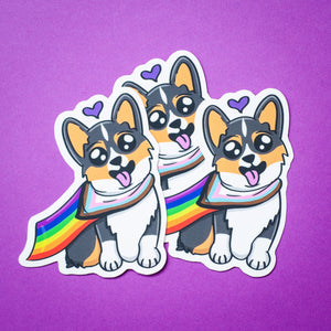 Inclusive Corgi sticker