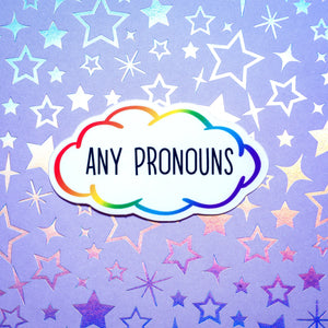 Pronoun stickers