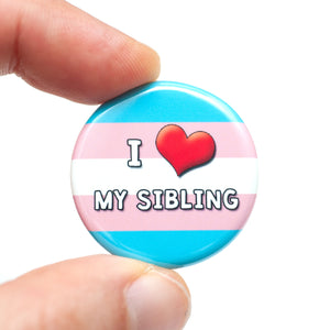 lgbtq trans ally pride family button