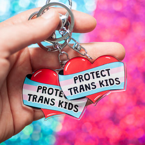 Protect Trans Kids keychain