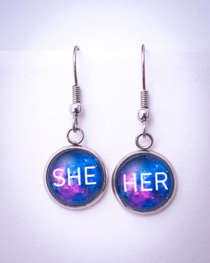 subtle pride pronoun jewelry