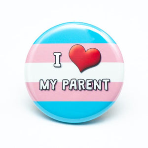 lgbtq trans ally pride button