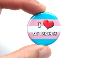 lgbtq transgender ally pride button