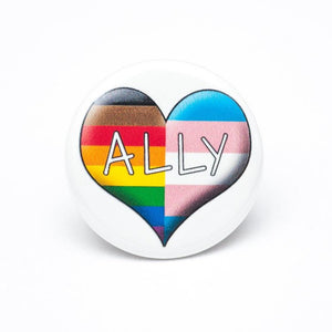 lgbtq ally button magnet