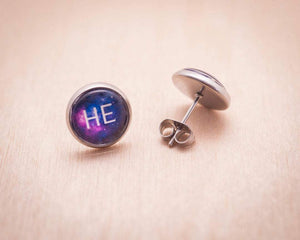 galaxy pronoun earrings