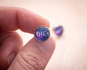 they them pronoun earrings