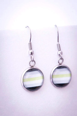 lgbtq dangle earrings