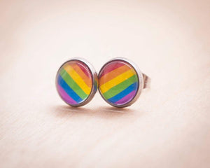 lgbtq rainbow earrings
