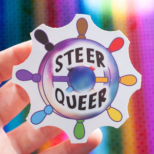 Steer Queer sticker