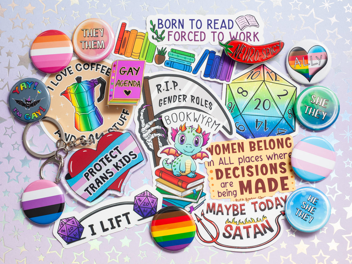 Various CQS products displayed on a fun background