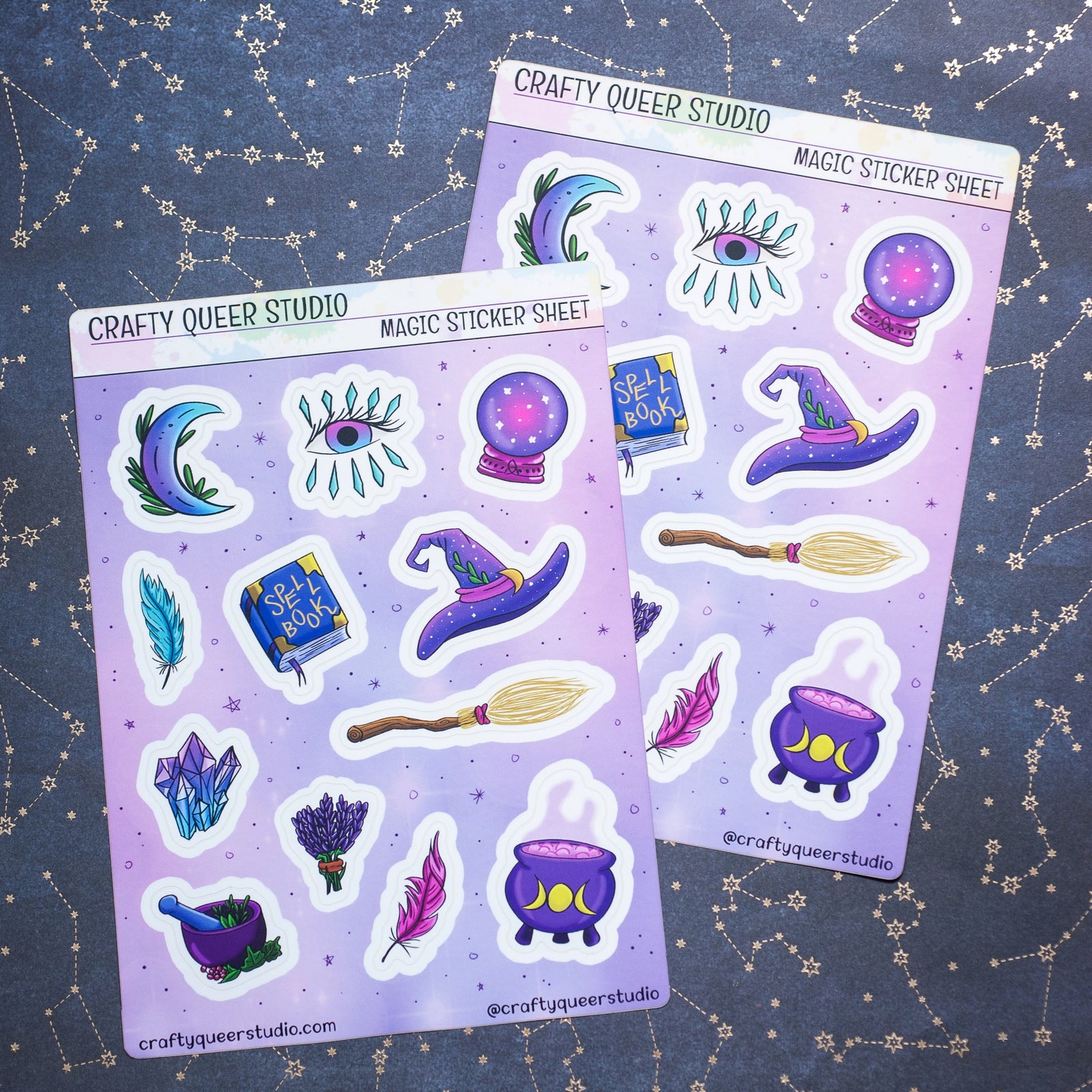 Magic Witchy sticker sheet