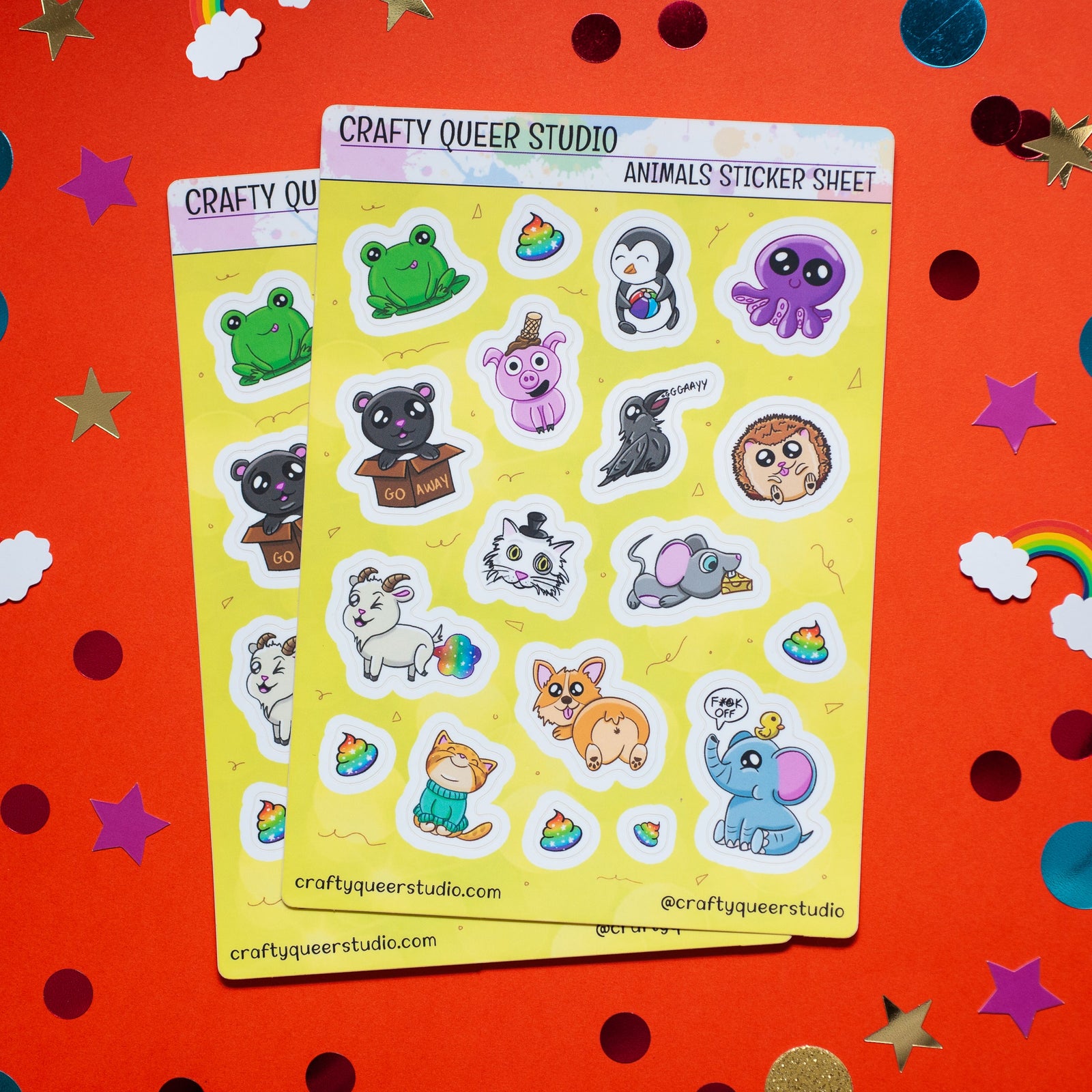 Animals sticker sheet