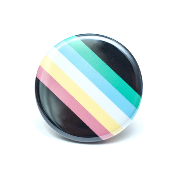Disability Pride Flag Button | Free Shipping $50+ - Crafty Queer Studio