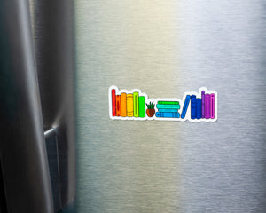 Rainbow Bookshelf Magnet