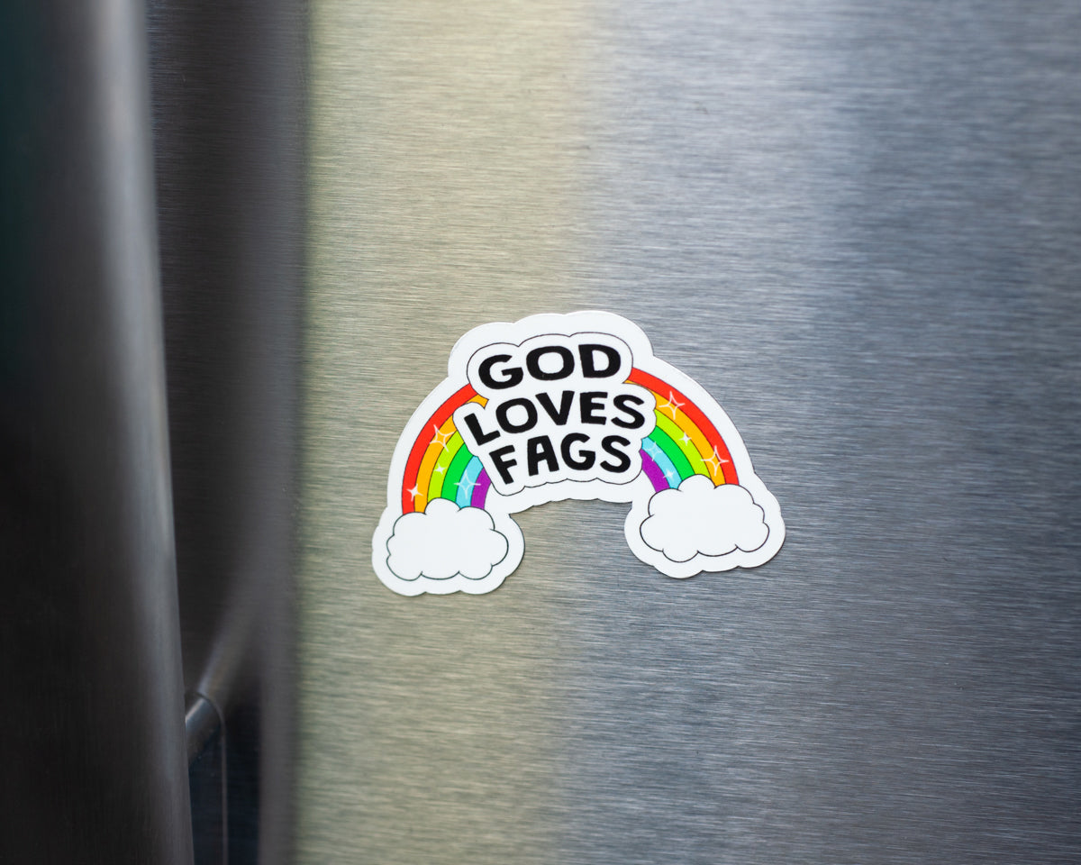 God Loves Fags Magnet