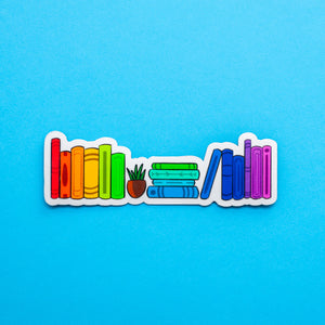 Rainbow Bookshelf Magnet
