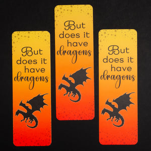 Dragons bookmark