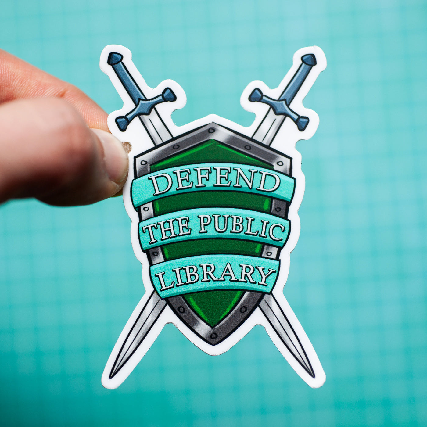 Defend the Public Library sticker