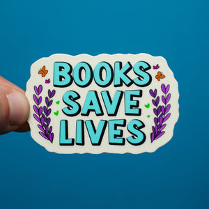 Books Save Lives sticker