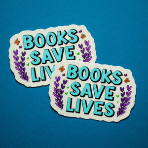 Books Save Lives sticker