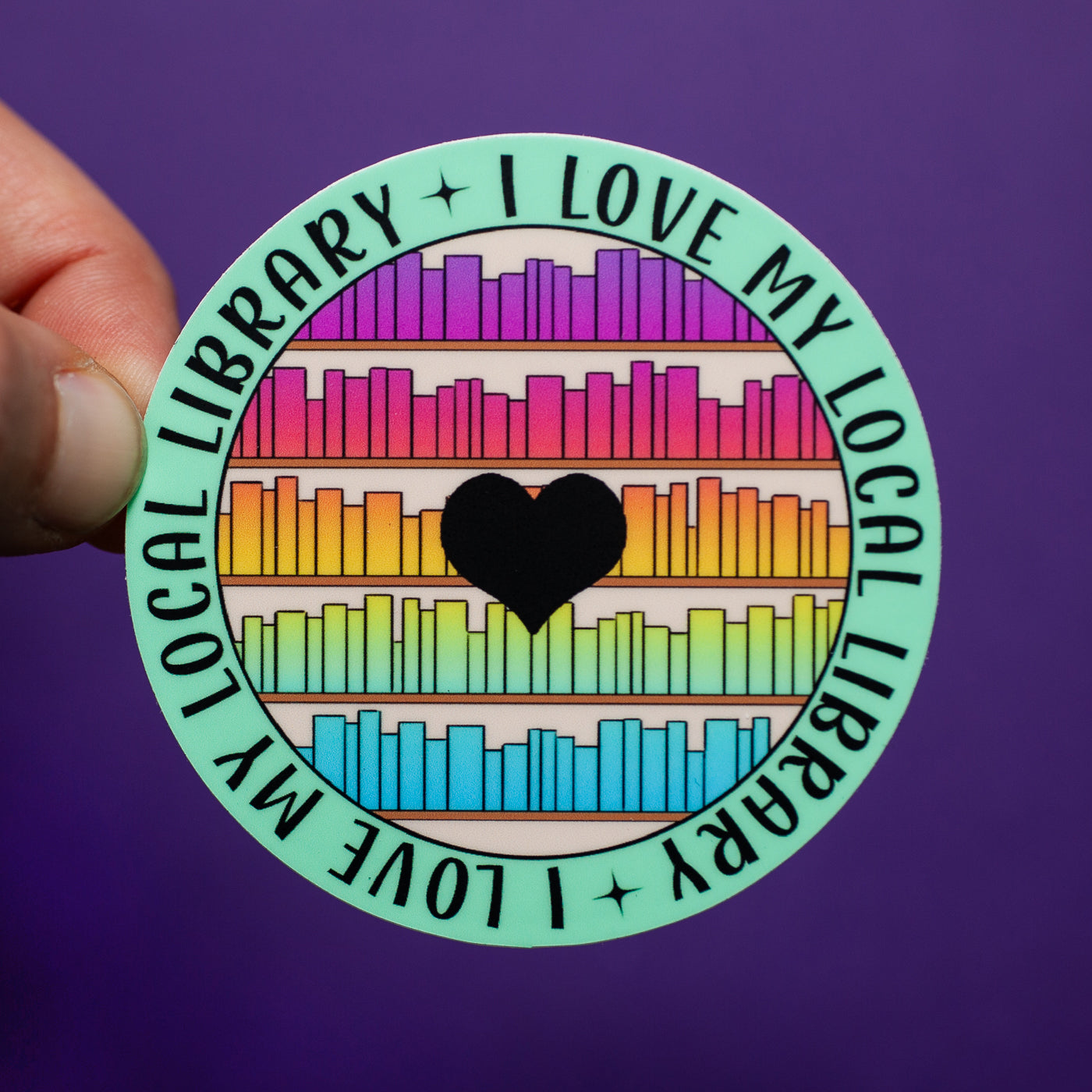 I Love My Local Library sticker