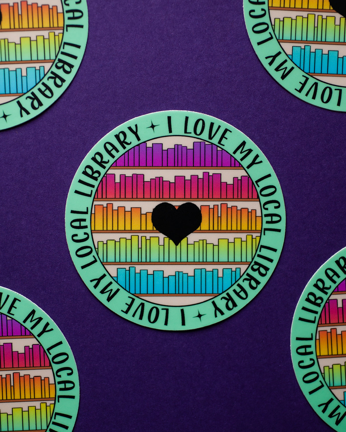Librarian Book Lover Premium Laminated Stickers Pack Books Librarian ...