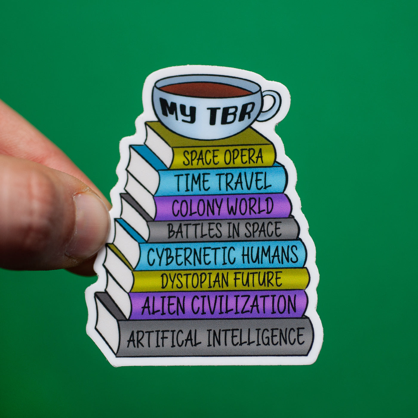 My TBR Sci-Fi sticker