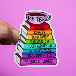 My TBR LGBTQ+ sticker