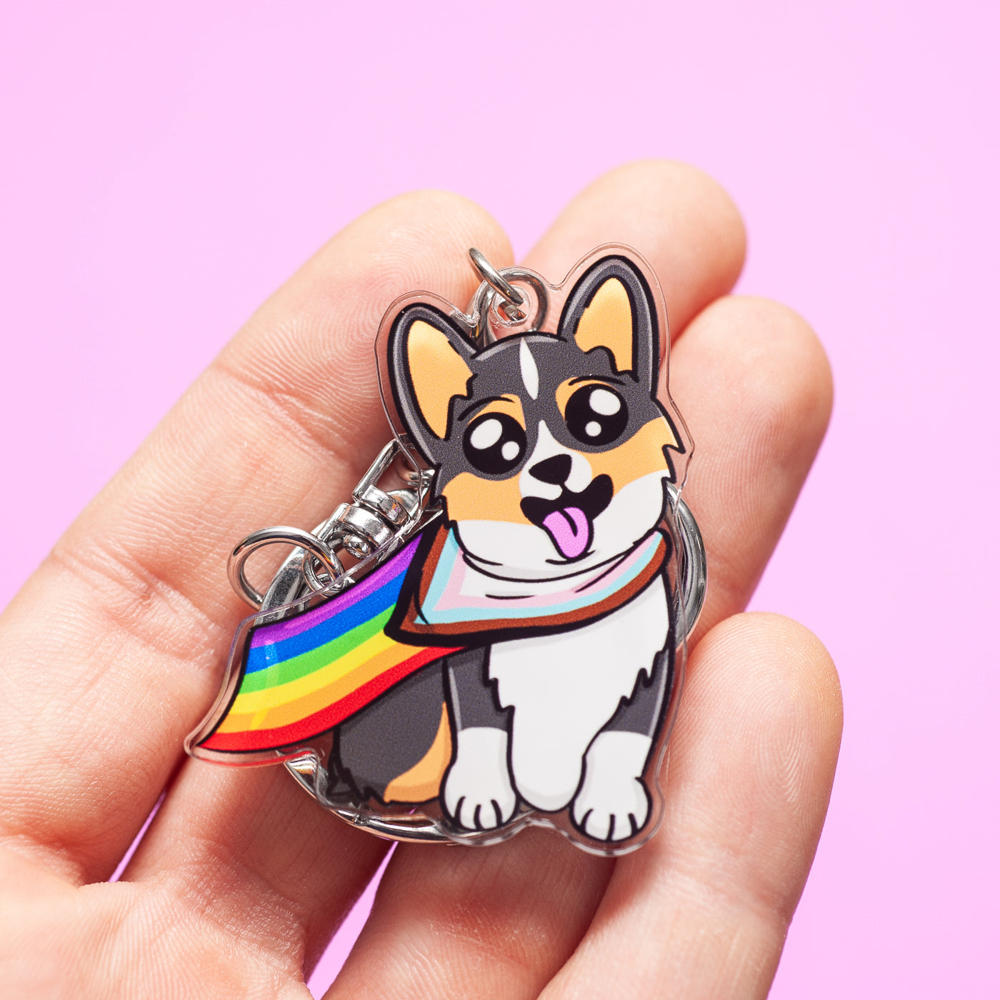 Corgi keychain