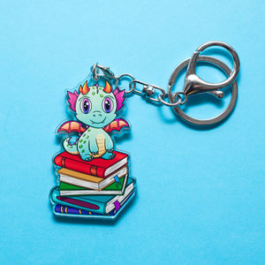 Book Dragon keychain