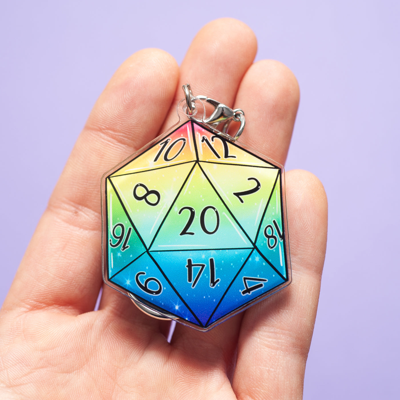 D20 keychain