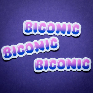 Biconic sticker