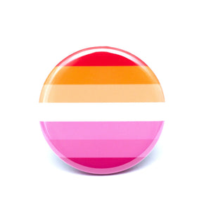 Lesbian pride flag button