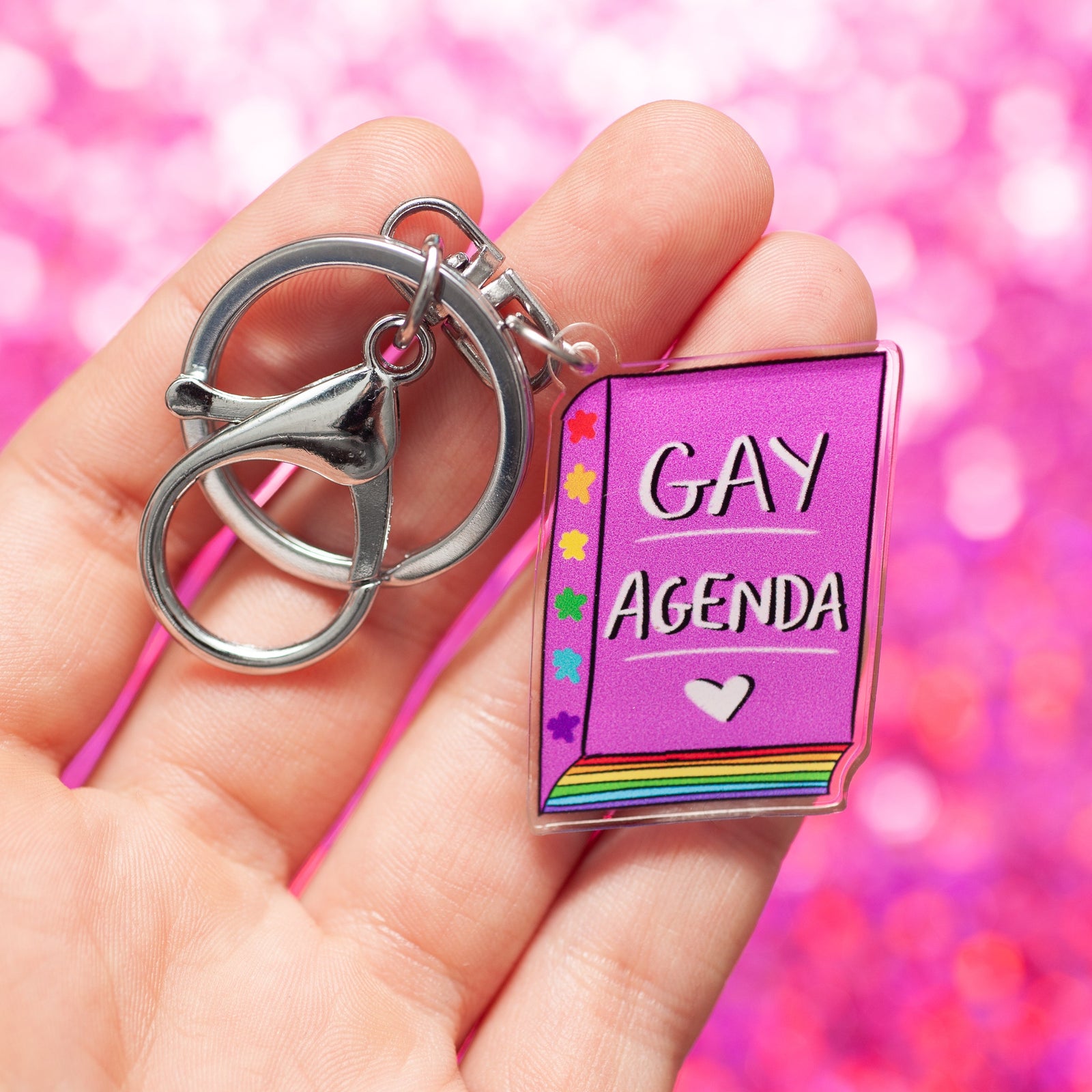 Gay Agenda keychain