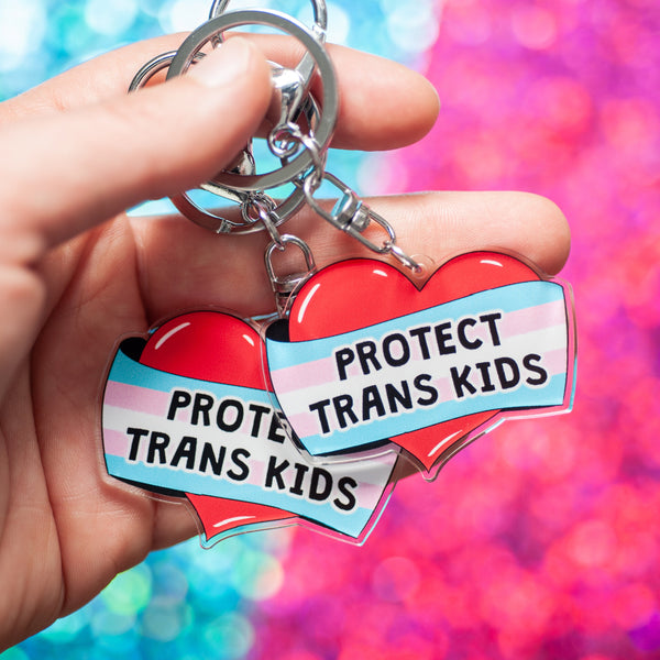 Protect Trans Kids Keychains For Sale | Free Shipping On Orders $50 ...