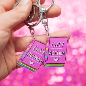 Gay Agenda keychain