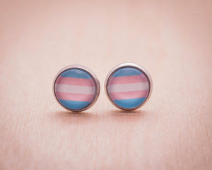 trans pride flag jewelry