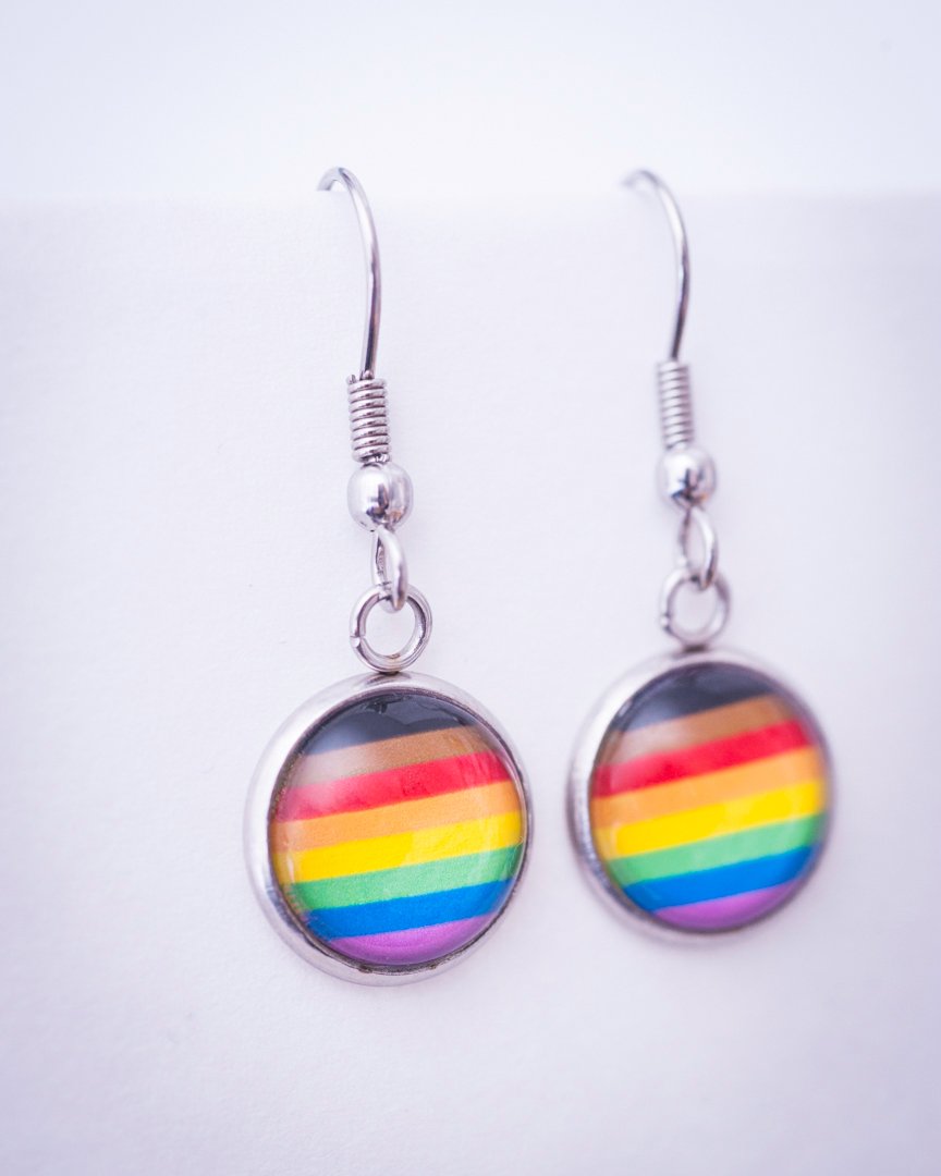 thumbnail image 2 of Jewelry Stainless Steel Fashion Rainbow Ear Stud Earring For Gay Lesbian Pride Cf11xgxuzi7 2 of 14
