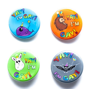 lgbtq gay pride buttons