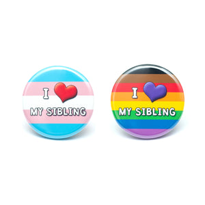 lgbtq trans ally pride button