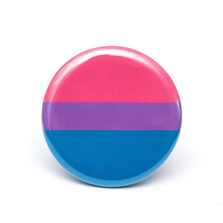 lgbtq bisexual pride flag button