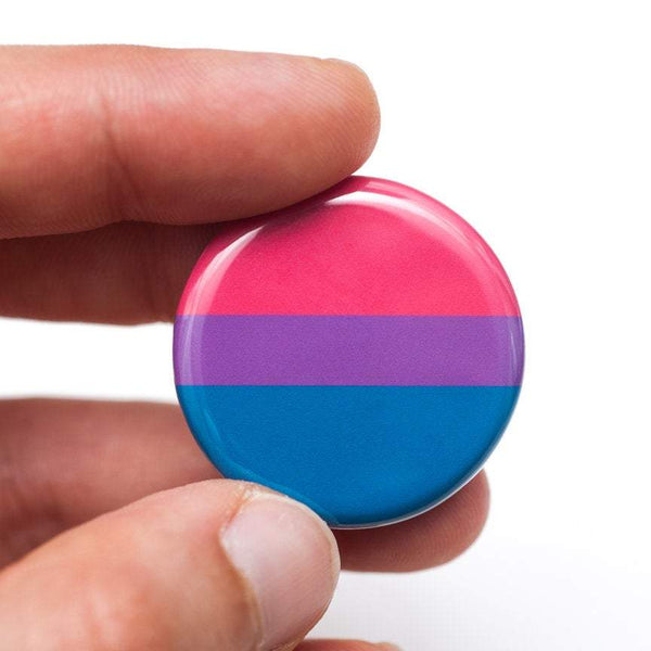 Bisexual Pride Flag Button | Free Shipping $50+ - Crafty Queer Studio