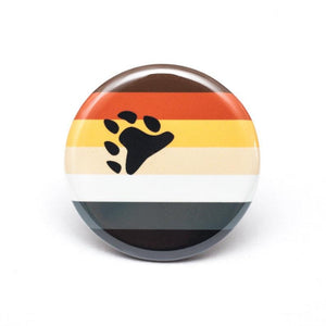 bear pride flag lgbtq button