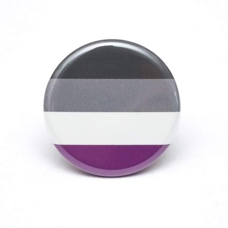 asexual pride flag lgbtq button