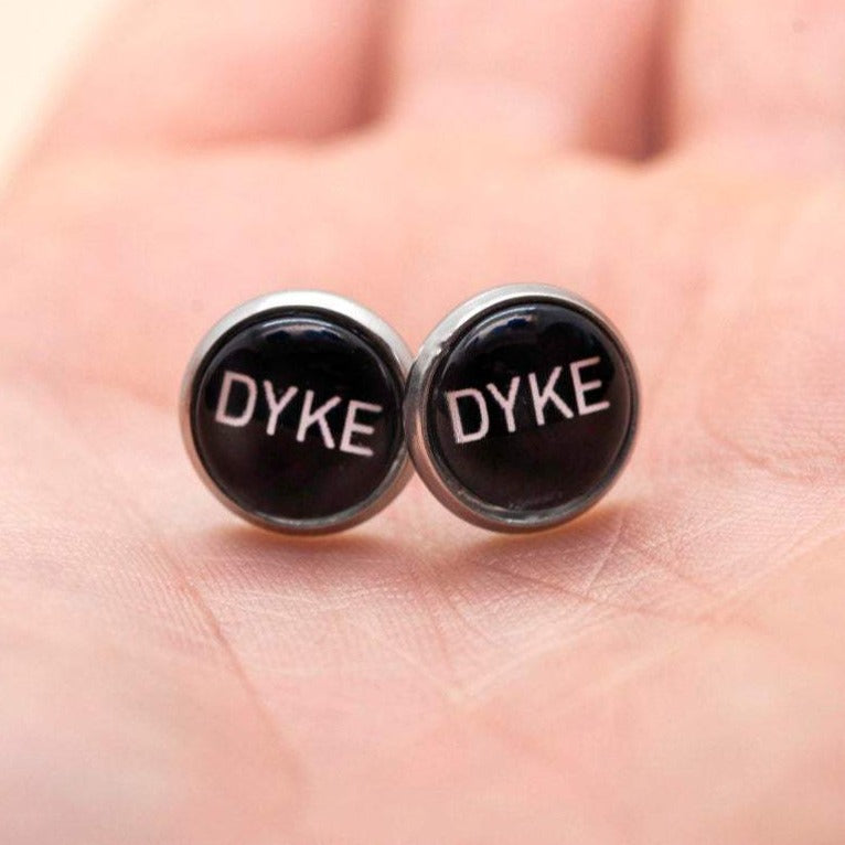 lesbian pride dyke earrings