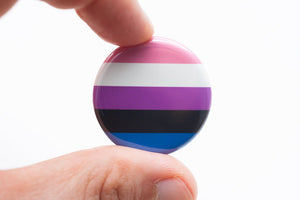 lgbtq genderfluid pride flag pin magnet
