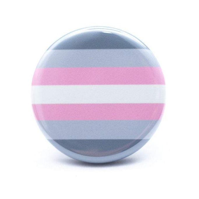lgbtq demigirl pride flag button